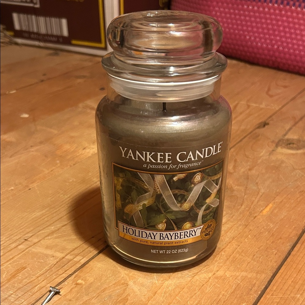 Yankee Candle Holiday Bayberry Green Jar